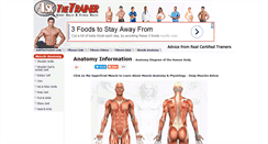 Desktop Screenshot of anatomy.askthetrainer.com